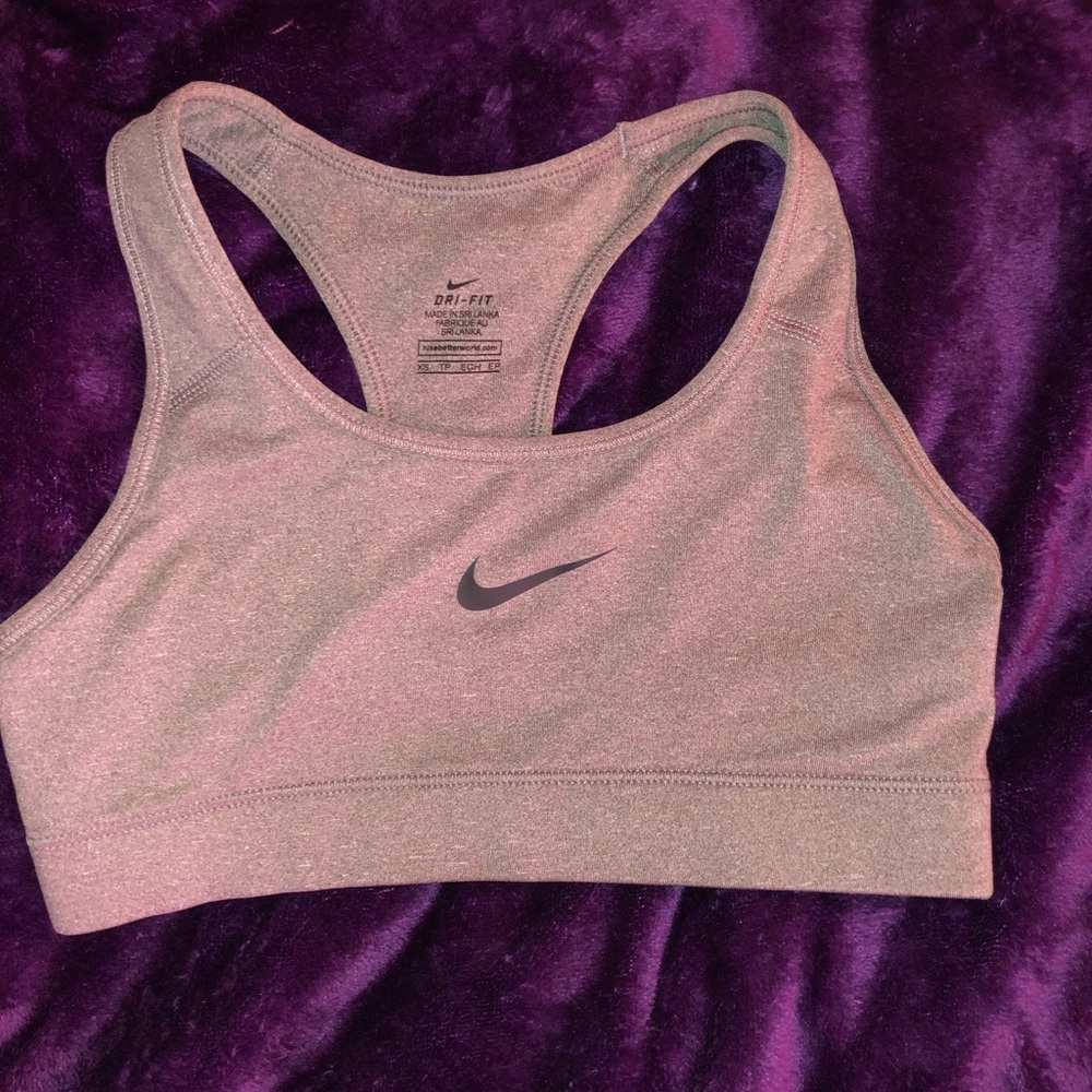 Nike gray sports bra